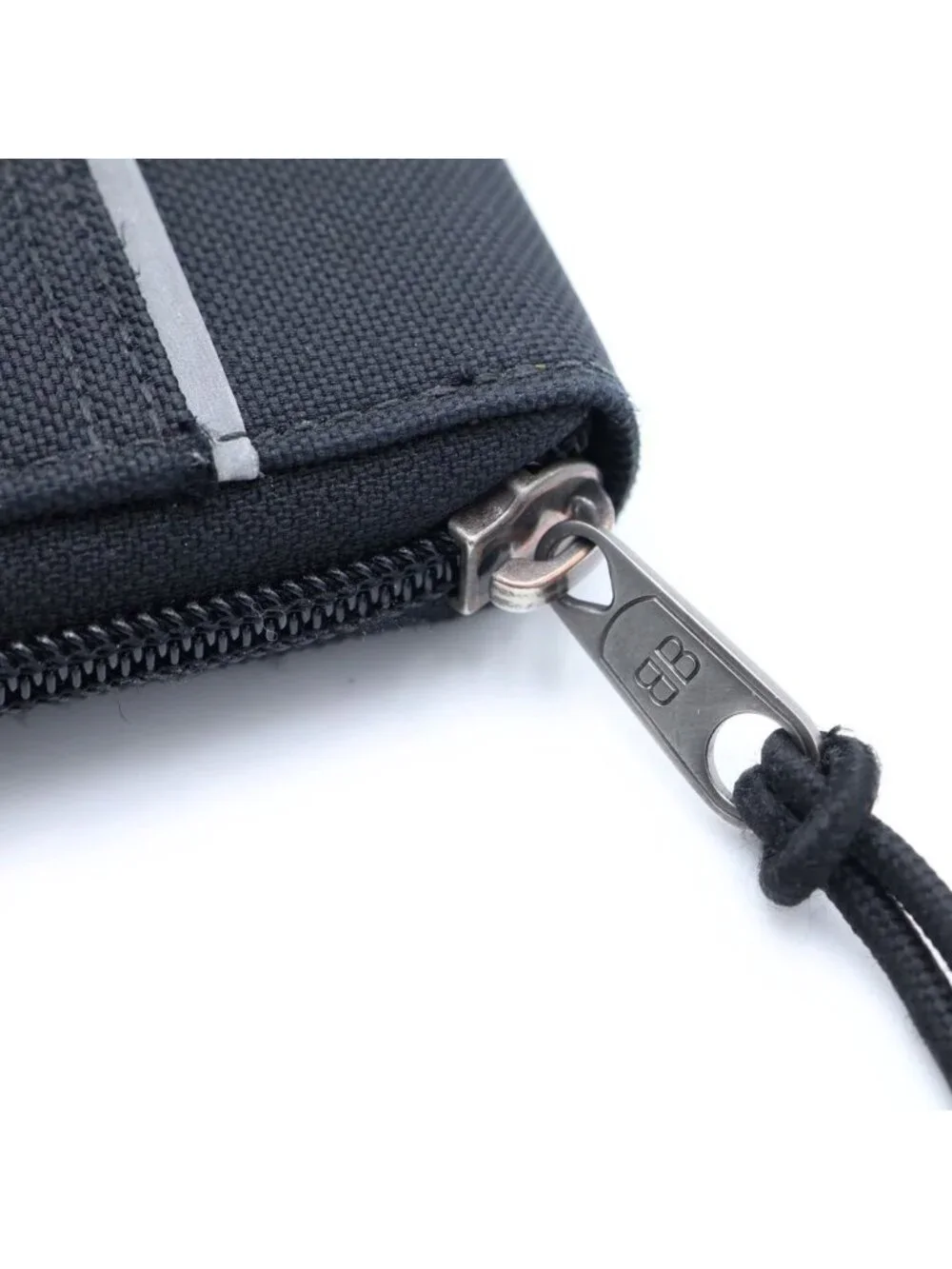 Balenciaga Logo Shoulder Wallet Embroidery Black